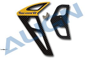 T-REX 450SE v2 - Carbon Stabilizer Set/3K Black