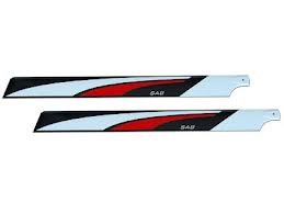 SAB690-3DS RED - Helicopter Main Rotor Blades 690x60mm