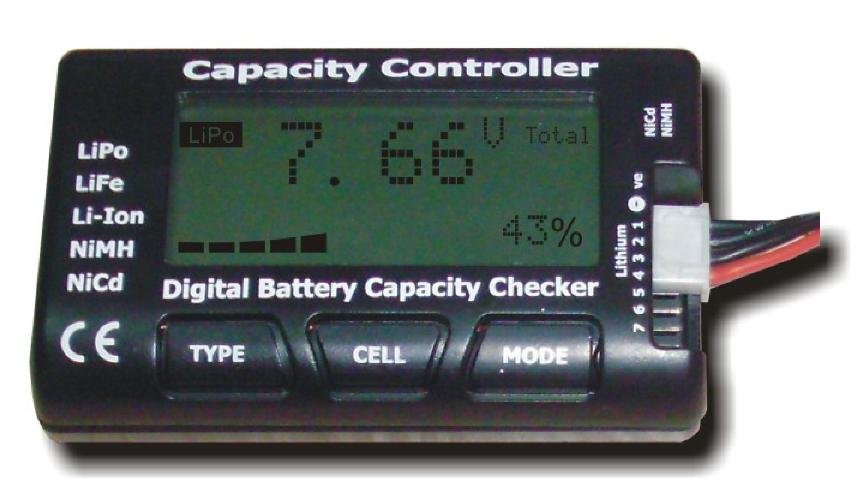 Digital Battery Capacity Checker - Cellmeter 7