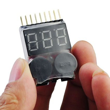 Lipo Battery Voltage Tester e Low Voltage Buzzer Alarm